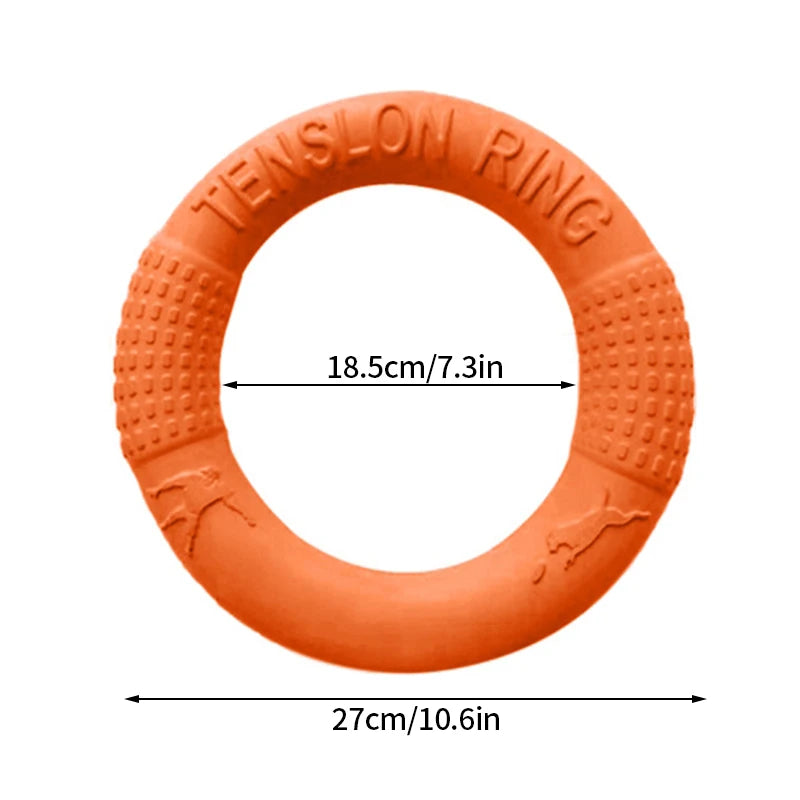 🎯 Dog Training Ring Puller Toy – Chewable Flying Disk for Outdoor Play &amp; Training