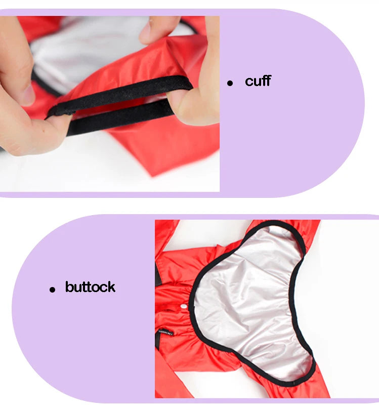 🌧️ Waterproof Dog Raincoat – “The Dog Face” Pet Jumpsuit for Wet Weather Walks