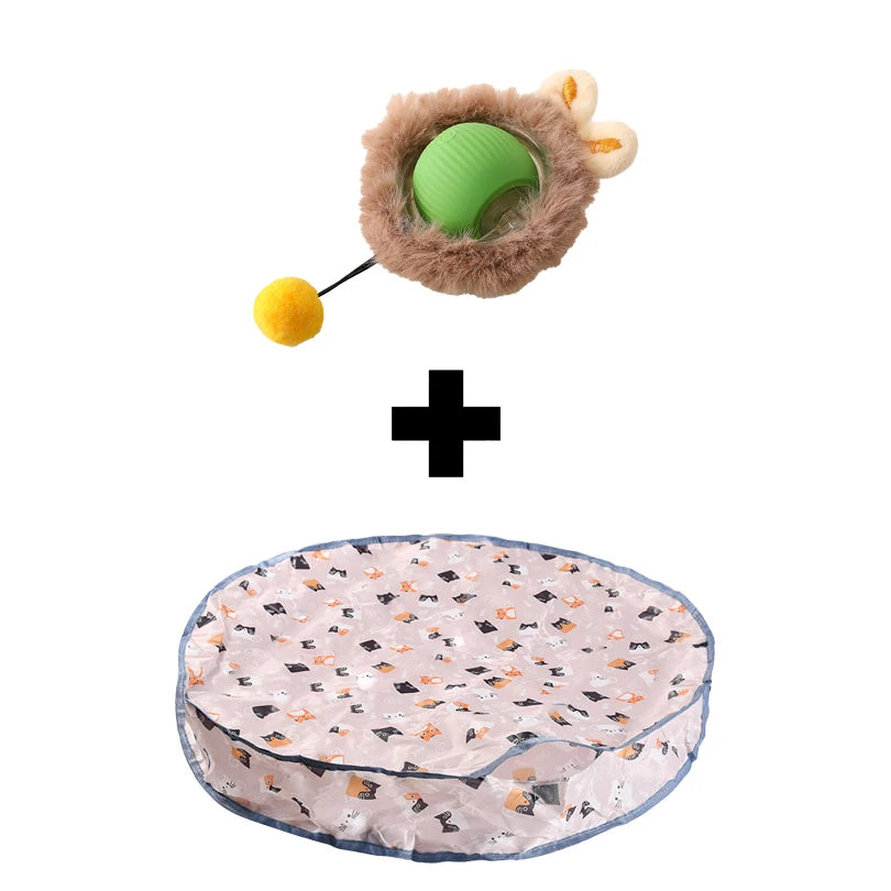 🐱 Motion-Activated Rolling Cat Toy – Fast Hide and Seek Fun for Cats
