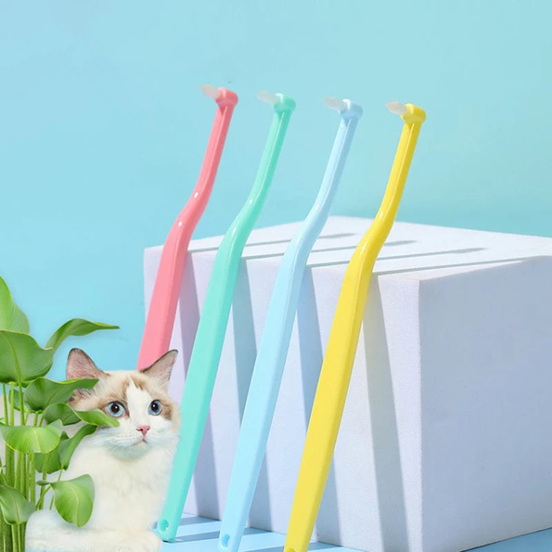 Dog & Cat Toothbrush – Small Head Pet Dental Cleaning Tool