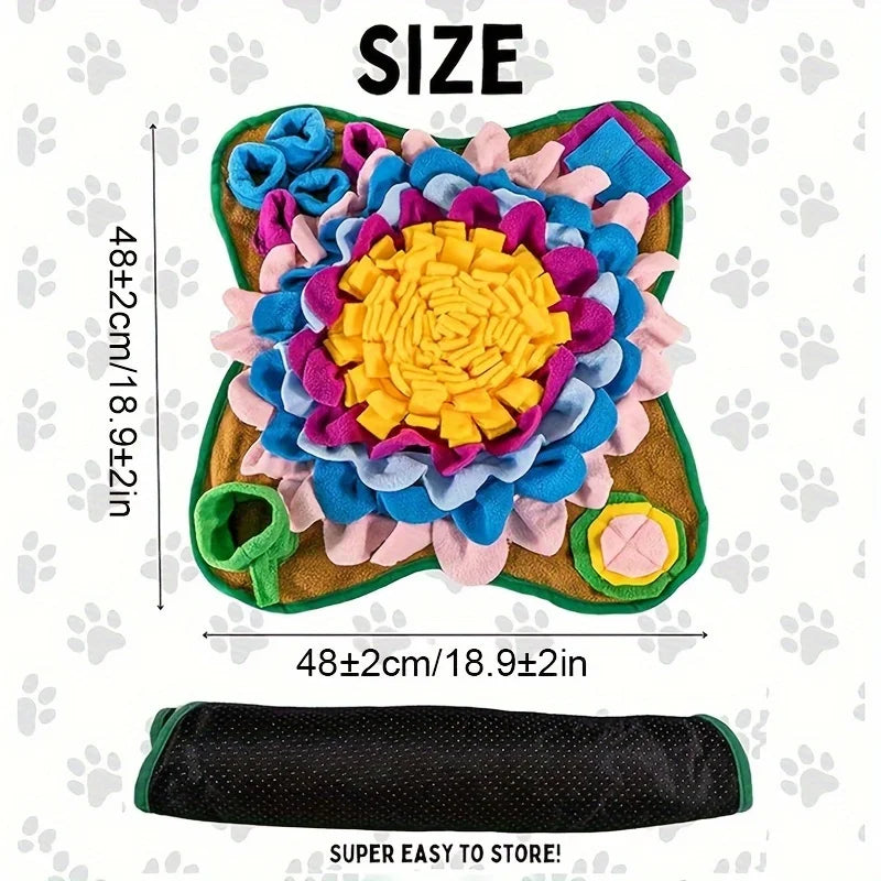 🐾 Pet Sniffing Training Mat – Stress Relief & Slow Feeding Blanket for Dogs and Cats