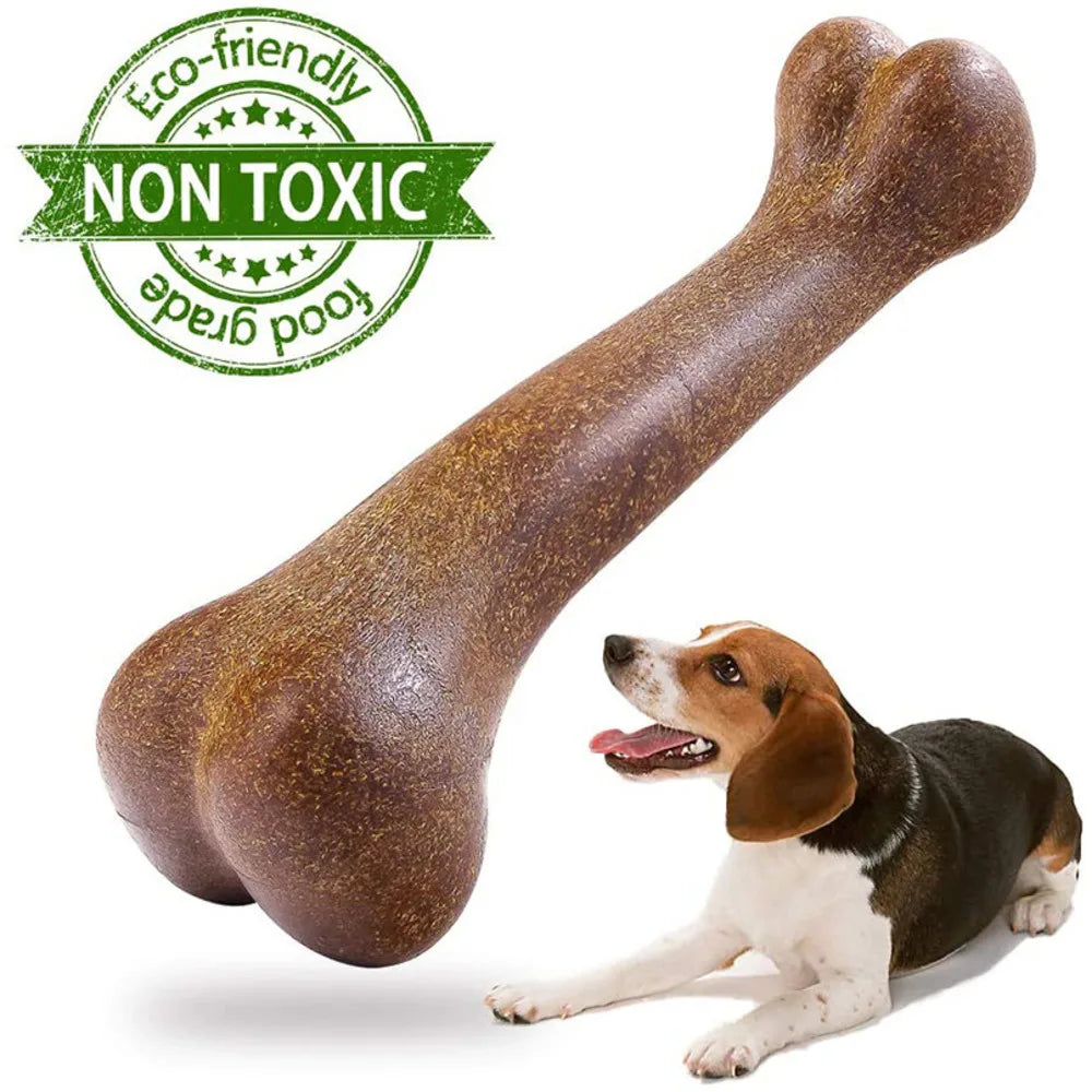 Nearly Indestructible Dog Bone Chew Toy – Natural, Non-Toxic & Dental-Friendly