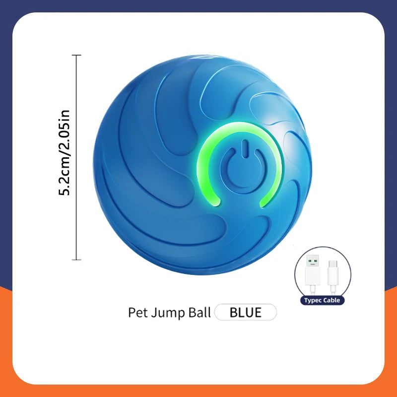 ⚡ Smart Interactive Dog and Cat Toy Ball – USB Rechargeable Moving & Bouncing Ball for Pets