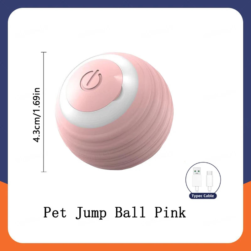 ⚡ Smart Interactive Dog and Cat Toy Ball – USB Rechargeable Moving & Bouncing Ball for Pets