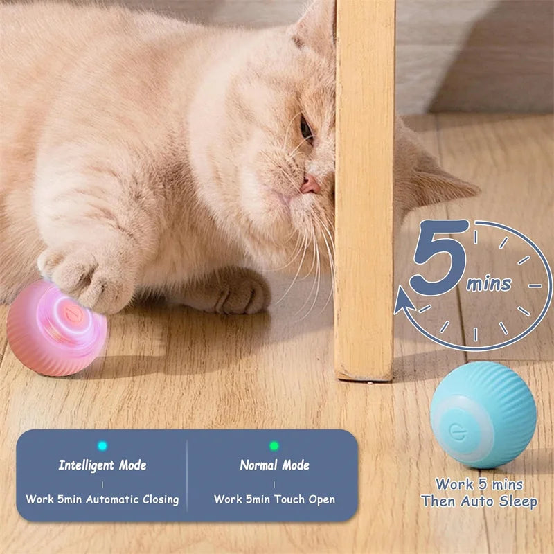 ⚡ Smart Interactive Dog and Cat Toy Ball – USB Rechargeable Moving & Bouncing Ball for Pets