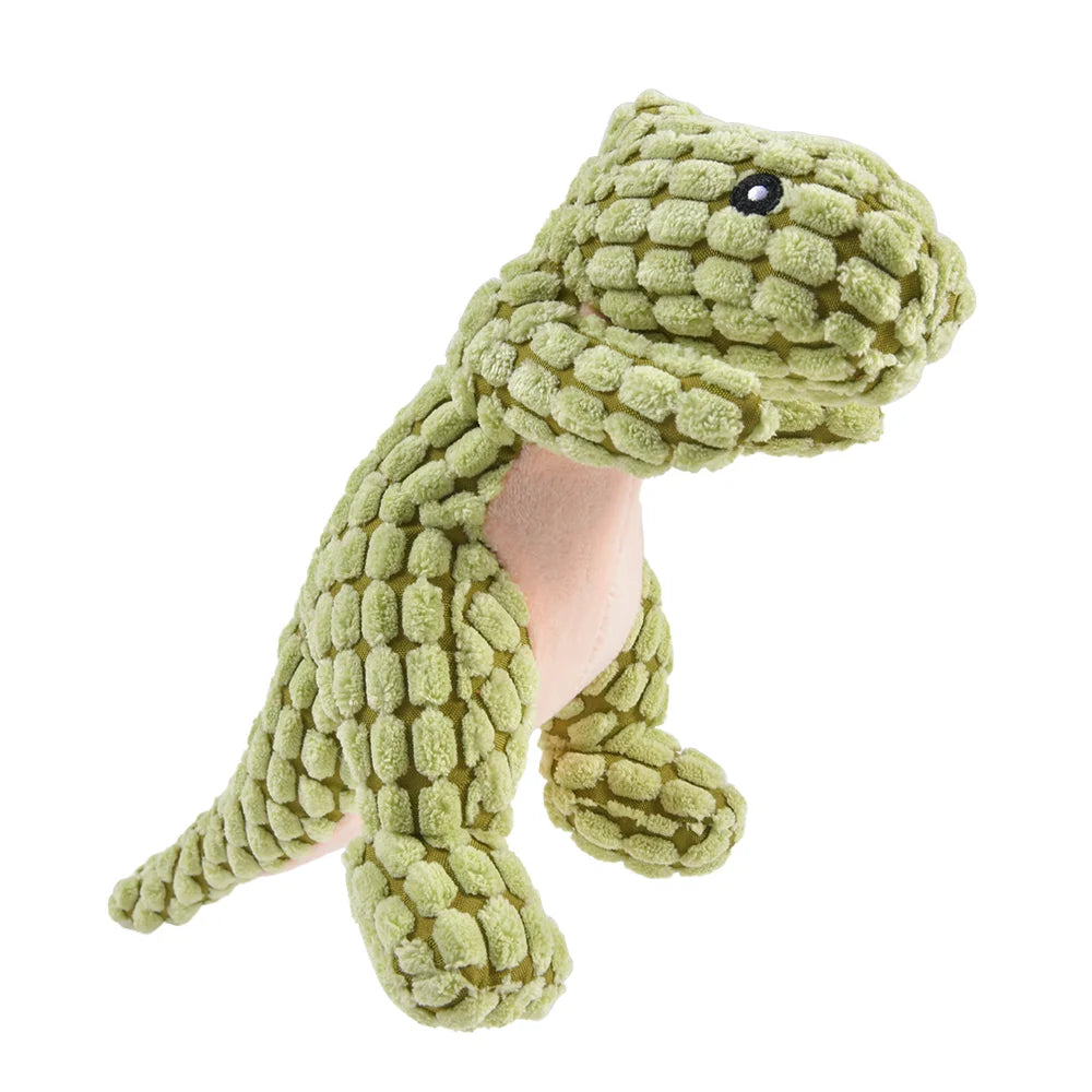 🦕 Plush Dinosaur Stuffed Dog Toy – Interactive & Stuffed Chew Toy for Dogs