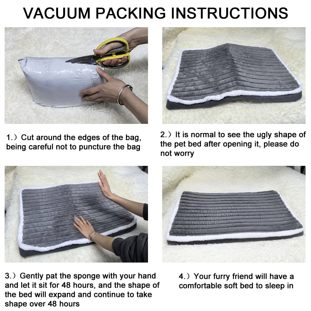 🛏️ Removable Dog Bed Mat – Washable Pet Cushion for Small and Medium Dogs