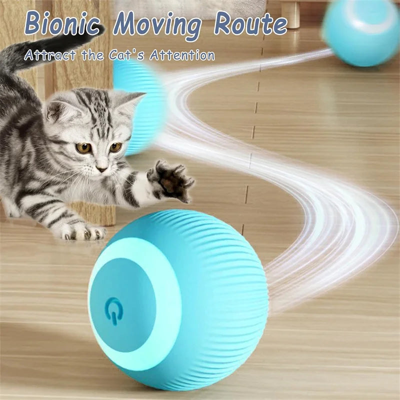 ⚡ Smart Interactive Dog and Cat Toy Ball – USB Rechargeable Moving & Bouncing Ball for Pets