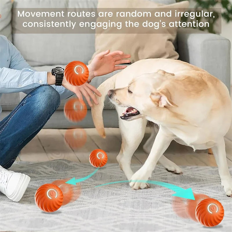 ⚡ Smart Interactive Dog and Cat Toy Ball – USB Rechargeable Moving & Bouncing Ball for Pets