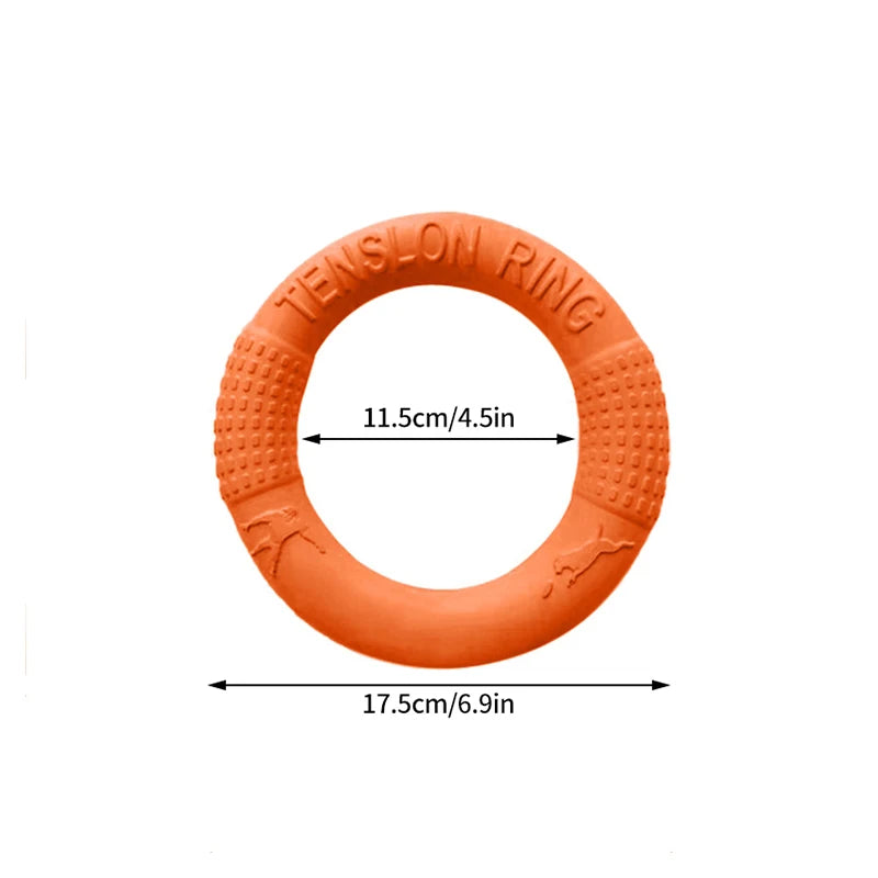 🎯 Dog Training Ring Puller Toy – Chewable Flying Disk for Outdoor Play &amp; Training