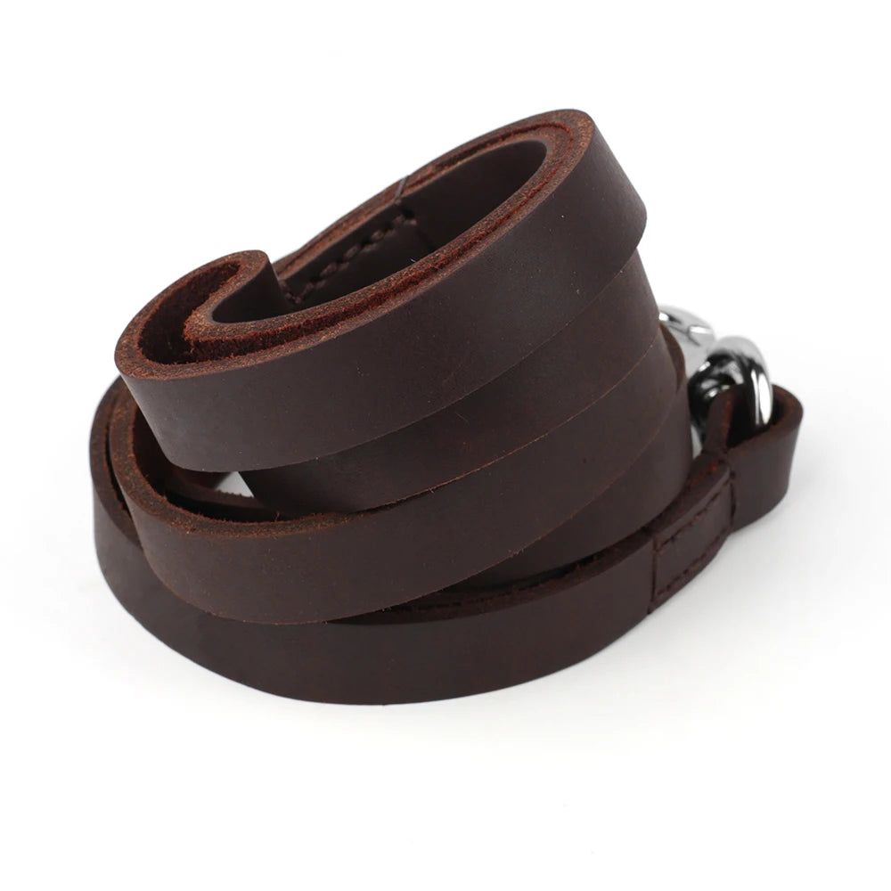 :  🐾 Durable Leather Dog Leash – Heavy-Duty Outdoor Lead for Medium & Large Dogs