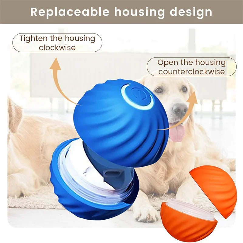 ⚡ Smart Interactive Dog and Cat Toy Ball – USB Rechargeable Moving & Bouncing Ball for Pets
