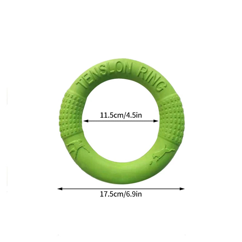 🎯 Dog Training Ring Puller Toy – Chewable Flying Disk for Outdoor Play &amp; Training